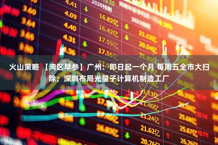 火山策略 【湾区早参】广州：即日起一个月 每周五全市大扫除；深圳布局光量子计算机制造工厂